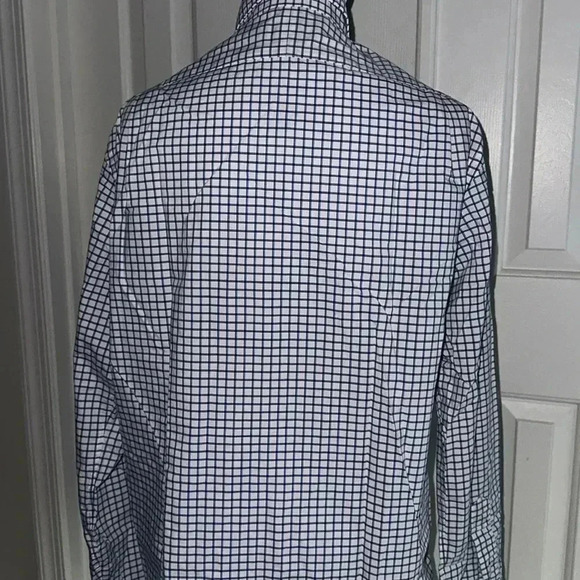 Polo Ralph Lauren Men White & Navy Gingham Button-Up Sz Med- Blue Pony - Picture 5 of 6